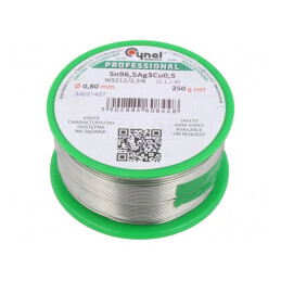 Sârmă de lipit fără plumb 0,8mm 250g | Electronic-mag.ro | Componente Electronice