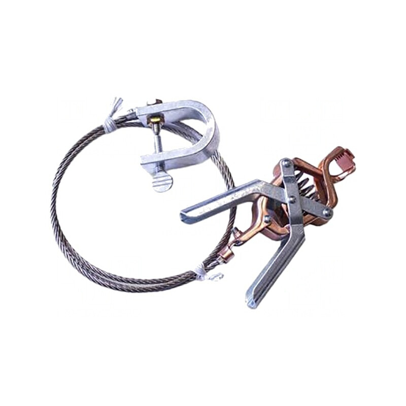 Cablu de împământare clemă crocodil 1,5m | Electronic-mag.ro | Componente Electronice