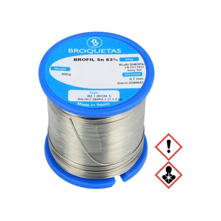 Sârmă de lipit 0,7mm cu plumb 500g 183°C | Electronic-mag.ro | Componente Electronice
