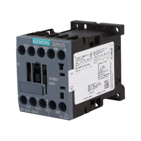 Contactor 3P NO+NC 24VDC 9A | Electronic-mag.ro | Componente Electronice