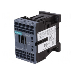 Contactor 3P NO 24VDC 9A cu 3 Contacte Auxiliare | Electronic-mag.ro | Componente Electronice