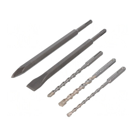 Set Burghie Beton SDS-Plus 5 buc. | Electronic-mag.ro | Componente Electronice