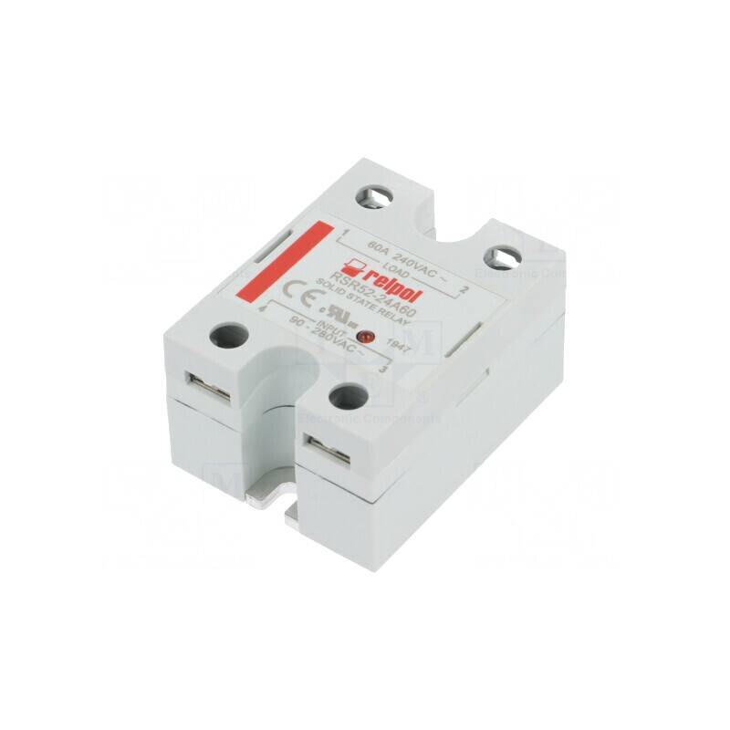 Releu Semiconductor 1-Fazat 60A 90-280VAC | Electronic-mag.ro | Componente Electronice Releu Semiconductor 1-Fazat 60A 90-280VAC | Electronic-mag.ro | Componente Electronice