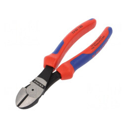 Clești laterali pentru tăiere cu mânere din plastic 180 mm | Electronic-mag.ro | Componente Electronice