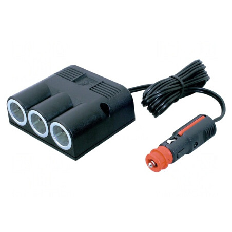 Splitter Brichetă Auto cu 3 Mufe 16A 12-24VDC | Electronic-mag.ro | Componente Electronice
