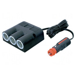 Splitter Brichetă Auto cu 3 Mufe 16A 12-24VDC | Electronic-mag.ro | Componente Electronice
