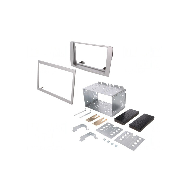 Cadru Radio 2 DIN Argintiu Fiat Lancia | Electronic-mag.ro | Componente Electronice