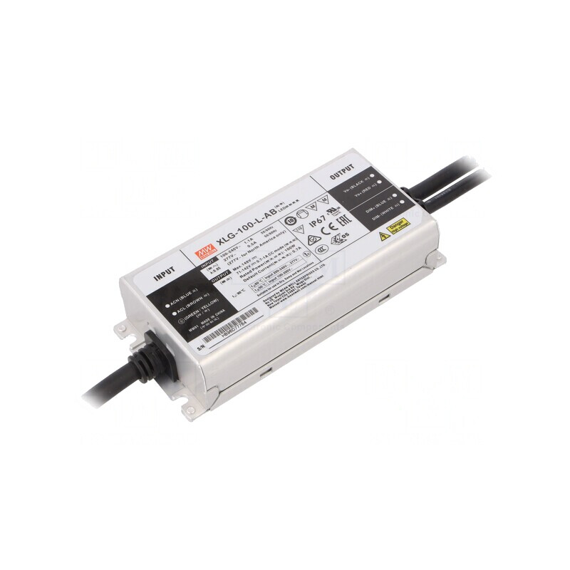 Alimentator LED 100W 71-142VDC 0.35-1.05A IP67 | Electronic-mag.ro | Componente Electronice Alimentator LED 100W 71-142VDC 0.35-1.05A IP67 | Electronic-mag.ro | Componente Electronice