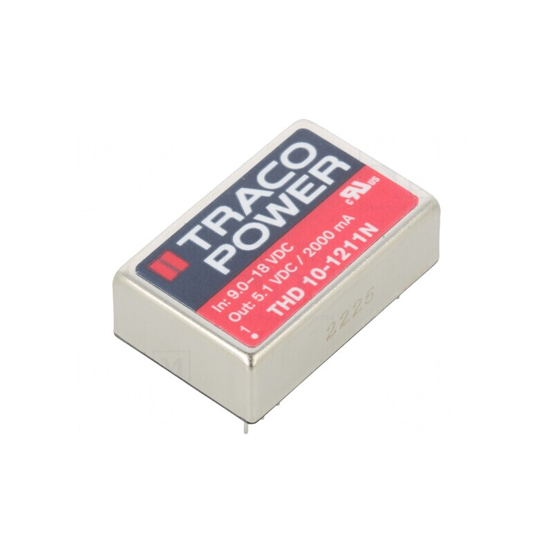 Convertor DC/DC 10W 9-18V la 5,1V 2000mA THD 10-1211N | Electronic-mag.ro | Componente Electronice Convertor DC/DC 10W 9-18V la 5,1V 2000mA THD 10-1211N | Electronic-mag.ro | Componente Electronice