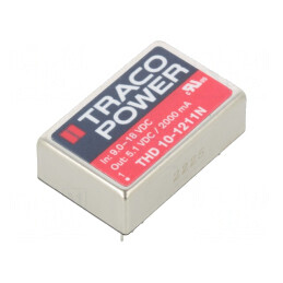 Convertor DC/DC 10W 9-18V la 5,1V 2000mA THD 10-1211N | Electronic-mag.ro | Componente Electronice