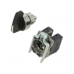 Comutator Rotativ 22mm Negru 3A 240VAC IP66 | Electronic-mag.ro | Componente Electronice