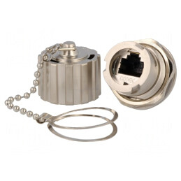 Adaptor Soclu PIN 8 Cat 5e Ecranat cu Capac de Protecție | Electronic-mag.ro | Componente Electronice