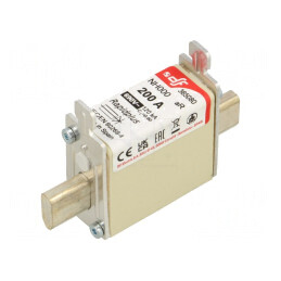 Siguranță NH000 200A 690VAC 440VDC Argintie | Electronic-mag.ro | Componente Electronice