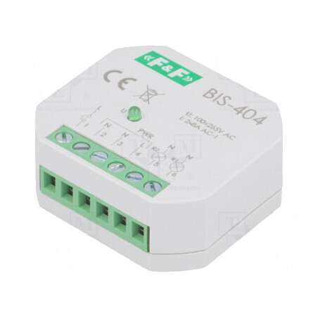 Releu Bistabil de Impulsuri 2x NO 5A IP20 BIS-404 | Electronic-mag.ro | Componente Electronice