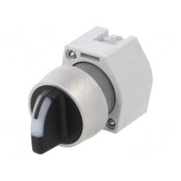 Comutator rotativ 22mm IP65 galben/negru | Electronic-mag.ro | Componente Electronice