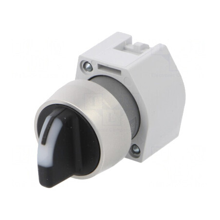 Comutator rotativ 22mm IP65 galben/negru | Electronic-mag.ro | Componente Electronice