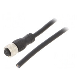 Cablu de Conectare M12 PIN 5 6m PVC Mamă 80°C