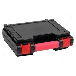 Valiză de Transport ABS Negru/Roșu 273x222x84mm | Electronic-mag.ro | Componente Electronice