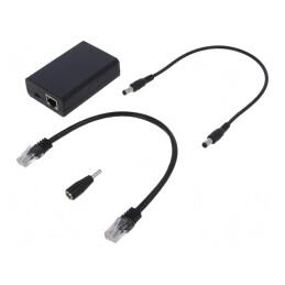 Splitter PoE Negru 1000Mbps DN-95205 | Electronic-mag.ro | Componente Electronice