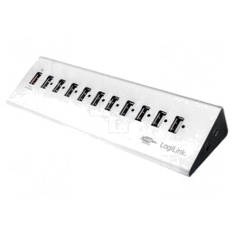 Hub USB 2.0 cu 10 Porturi și Încărcător Rapid | Electronic-mag.ro | Componente Electronice