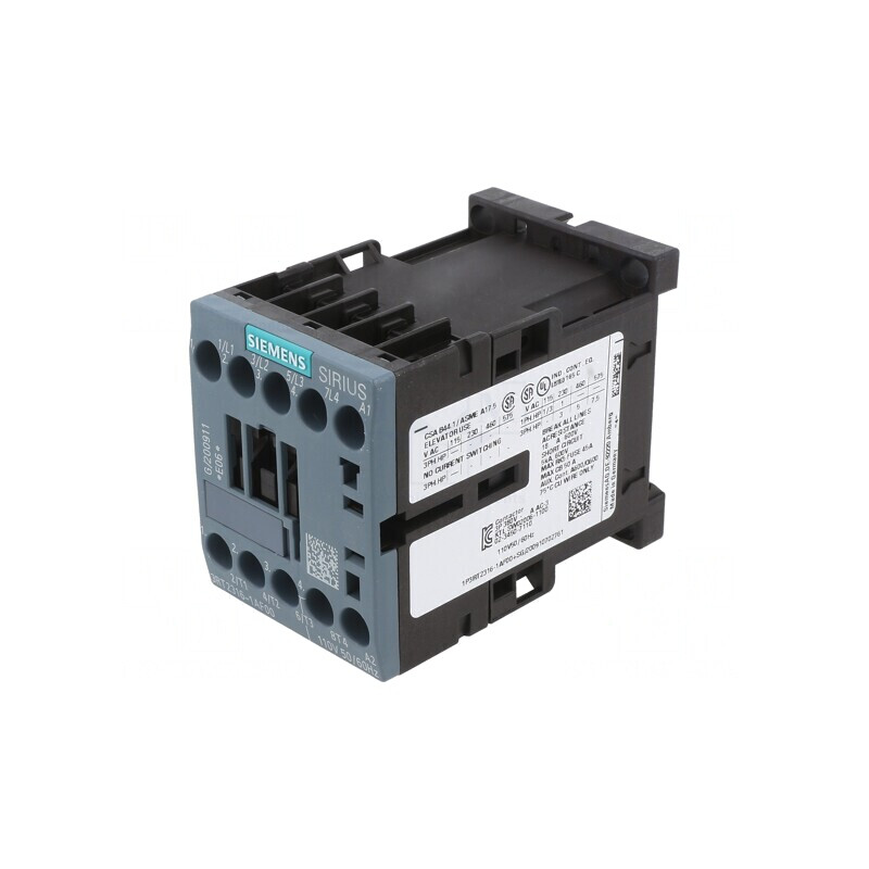 Contactor 4-poli NO 110VAC 9A DIN 3RT2316 | Electronic-mag.ro | Componente Electronice
