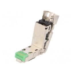 Mufă RJ45 8P8C Aurit pentru Cablu IDC | Electronic-mag.ro | Componente Electronice