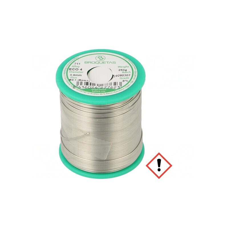 Sârmă de lipit fără plumb 0,8mm 0,25kg ECO4 | Electronic-mag.ro | Componente Electronice Sârmă de lipit fără plumb 0,8mm 0,25kg ECO4 | Electronic-mag.ro | Componente Electronice