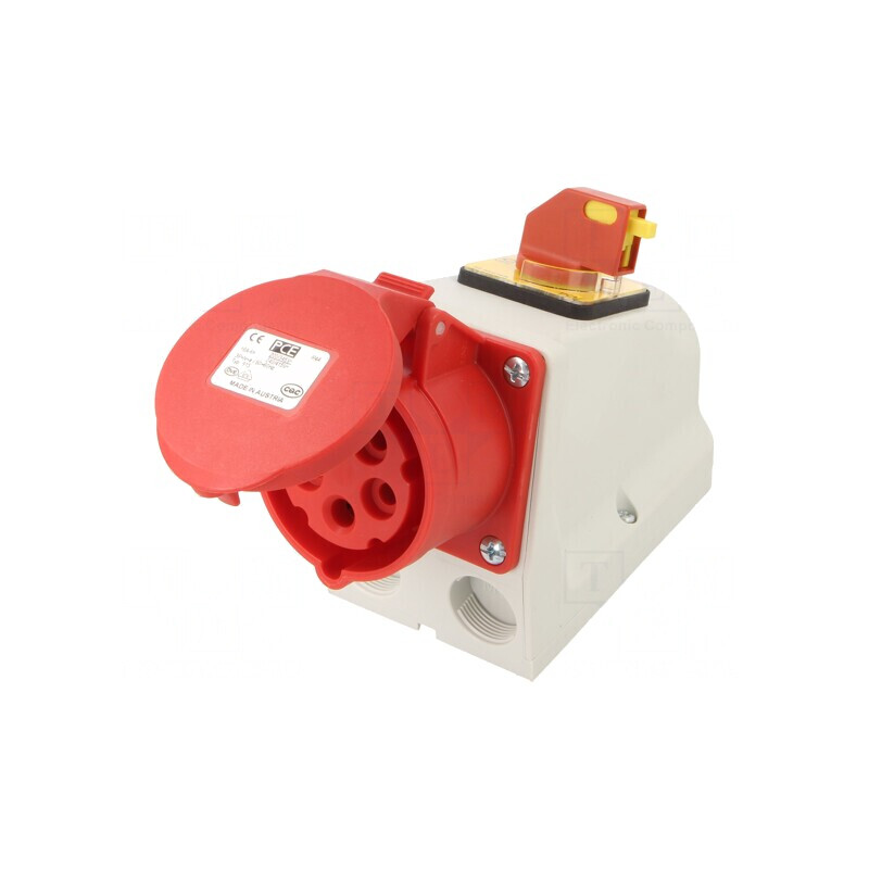 Conector alimentare AC trifazat 16A 400V IP44  | Electronic-mag.ro | Componente Electronice