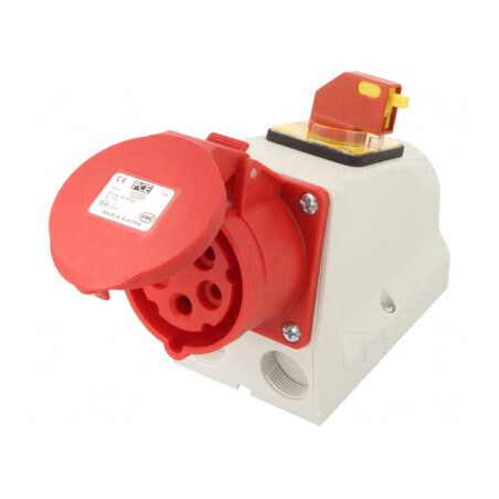Conector alimentare AC trifazat 16A 400V IP44  | Electronic-mag.ro | Componente Electronice