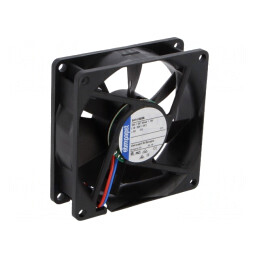 Ventilator DC Axial 24V 80x80x25mm 45m3/h 19dBA | Electronic-mag.ro | Componente Electronice