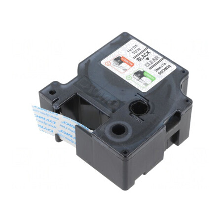 Bandă transparentă 24mm x 7m cu caractere negre | Electronic-mag.ro | Componente Electronice