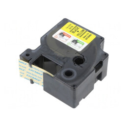Bandă Dymo 24mm x 7m Galbenă/Neagră | Electronic-mag.ro | Componente Electronice