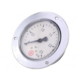 Manometru 0-2.5 bar pentru lichide și gaze 63mm | Electronic-mag.ro | Componente Electronice