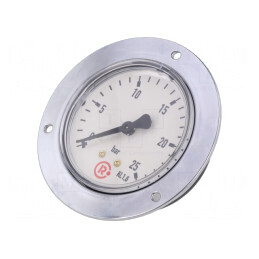 Manometru 0-25 bar 63mm pentru Lichide și Gaze Neagresive | Electronic-mag.ro | Componente Electronice