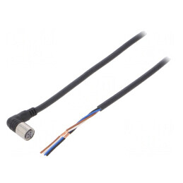 Cablu de conectare M8 4 pini unghi 2m PVC XS3F-M422-402-R | Electronic-mag.ro | Componente Electronice