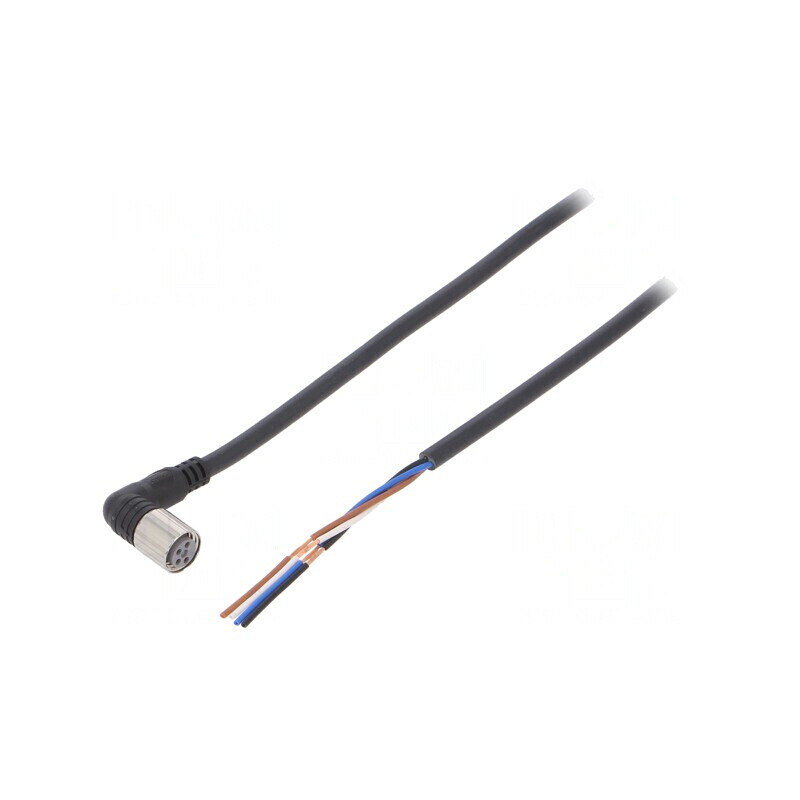 Cablu de conectare M8 4 pini unghi 2m PVC XS3F-M422-402-R | Electronic-mag.ro | Componente Electronice