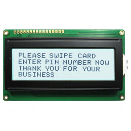 Afișaj LCD Alfanumeric 20x2 Alb 98x60mm | Electronic-mag.ro | Componente Electronice