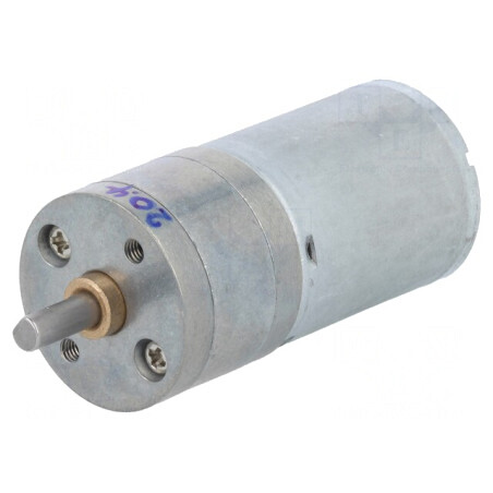Motor DC cu Transmisie 12V 5.6A Ax Crestătură D 20.4:1 | Electronic-mag.ro | Componente Electronice