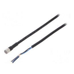 Cablu de conectare M8 10m 3 pini 1A -10÷80°C | Electronic-mag.ro | Componente Electronice