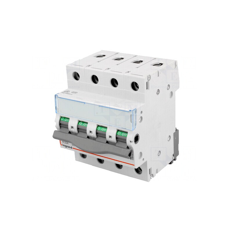 Separator-întrerupător 4P 63A 400VAC pentru şină DIN | Electronic-mag.ro | Componente Electronice