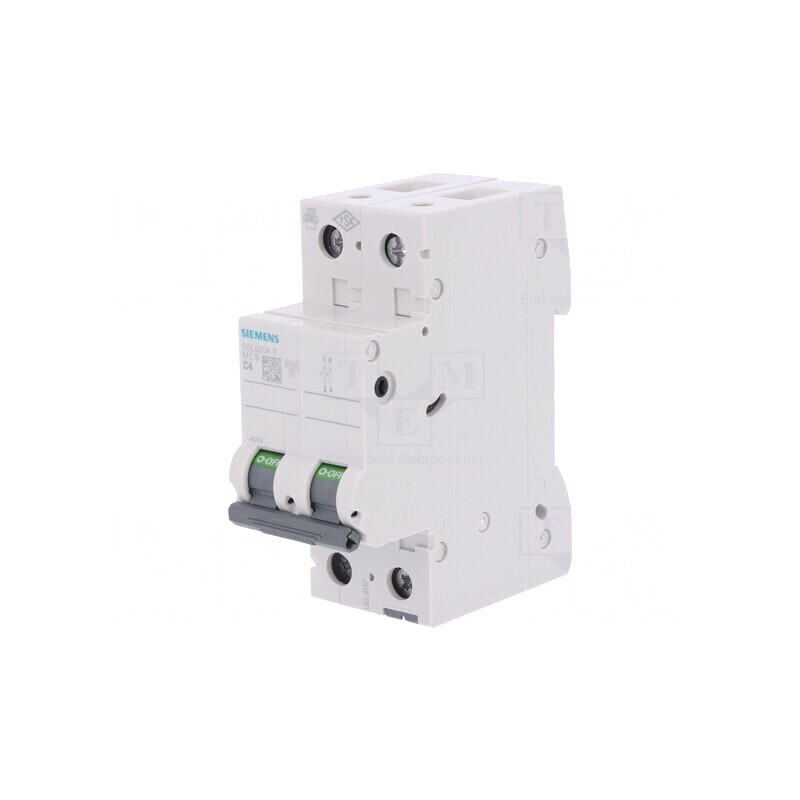 Întrerupător de Supracurent 400VAC 4A 2 Poli C | Electronic-mag.ro | Componente Electronice