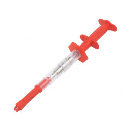 Clips de măsurare crocodil 16A roșu nichelat | Electronic-mag.ro | Componente Electronice