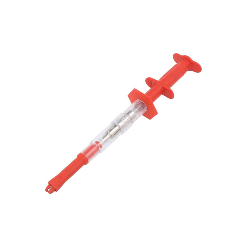 Clips de măsurare crocodil 16A roșu nichelat | Electronic-mag.ro | Componente Electronice