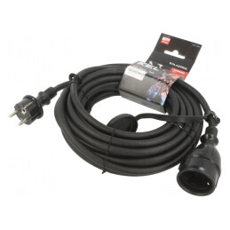 Prelungitor Alimentare 10m Negru 16A | Electronic-mag.ro | Componente Electronice