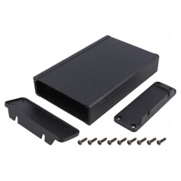 Carcasă cu Panou și Lame de Fixare IP65 104x160mm | Electronic-mag.ro | Componente Electronice