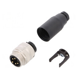 Mufă 7/8 tată 5 pini cablu IP67 250V | Electronic-mag.ro | Componente Electronice