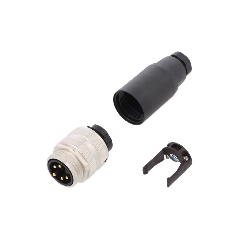 Mufă 7/8 tată 5 pini cablu IP67 250V | Electronic-mag.ro | Componente Electronice