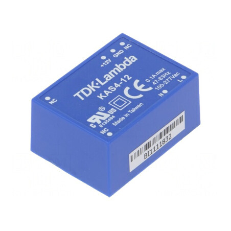 Convertor AC/DC 4W 12VDC KAS4-12 | Electronic-mag.ro | Componente Electronice