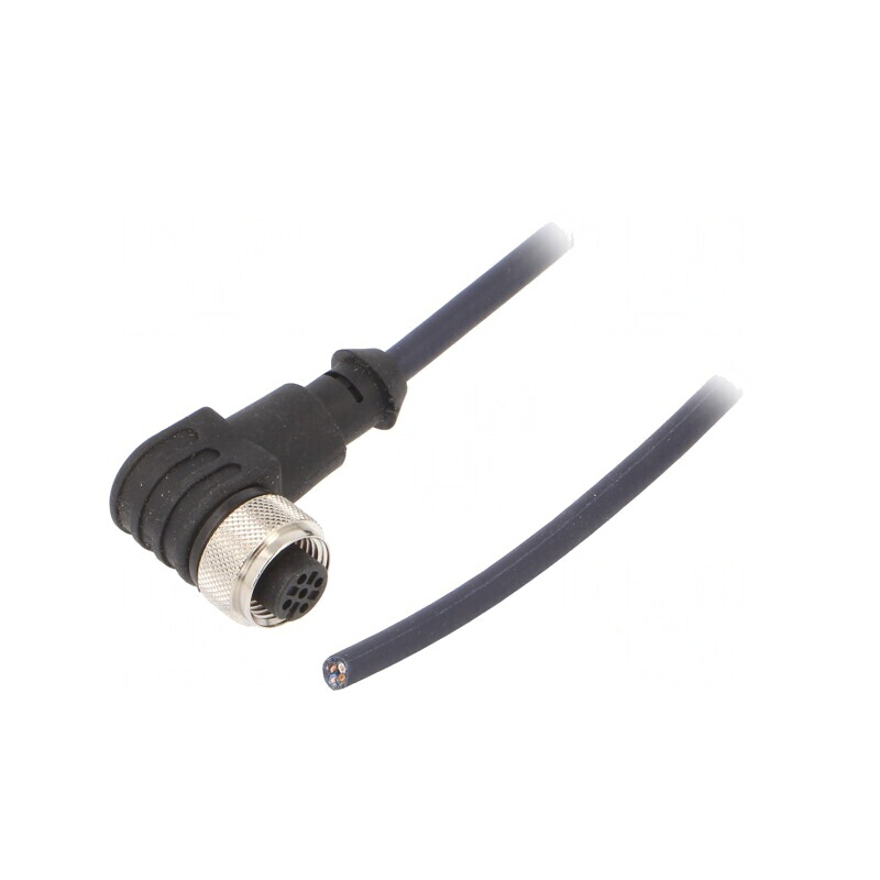 Cablu de conectare M12 PIN 4 unghi 5m 250VAC 4A mamă | Electronic-mag.ro | Componente Electronice