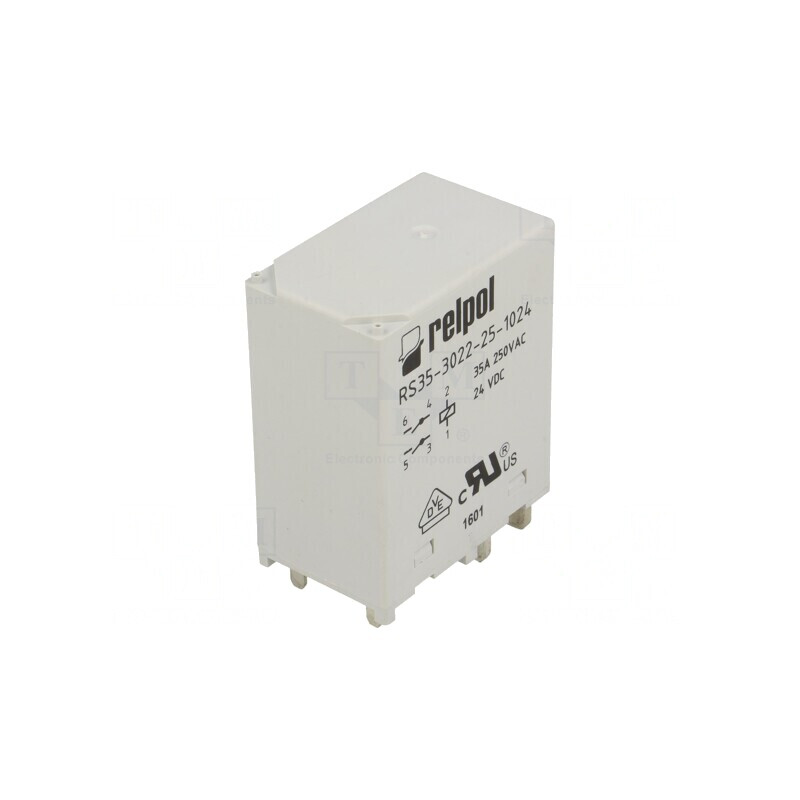 Releu electromagnetic DPST-NO 24VDC 35A RS35 | Electronic-mag.ro | Componente Electronice Releu electromagnetic DPST-NO 24VDC 35A RS35 | Electronic-mag.ro | Componente Electronice